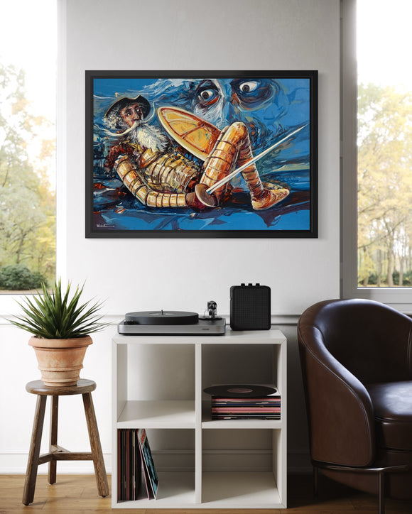 Quijote acosado por su mente.